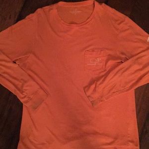 Vineyard Vines Light Orange Longsleeve Shirt